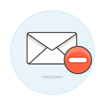 Email Remove Illustration from UX Colors Set