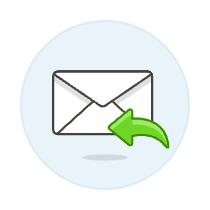 Email Reply Illustration from UX Colors Set