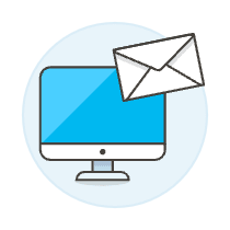 Email Imac 2 Illustration from UX Colors Set