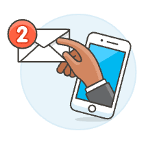 Email Notifications 1 3 Illustration from UX Colors Set