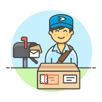 Postman 5 Illustration from UX Colors Set