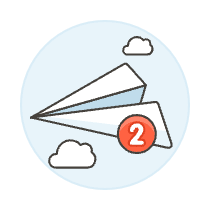 Message Notification Illustration from UX Colors Set