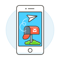 Phone Mailbox Illustration from UX Colors Set