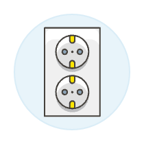 Female Plug Illustration from UX Colors Set