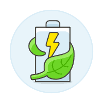 Clean Power BATTERY Illustration from UX Colors Set