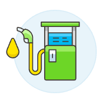 Gas Station Illustration from UX Colors Set