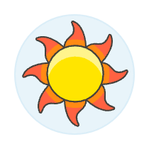 Sun Illustration from UX Colors Set