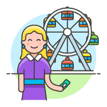 Amusement Parks 4 Illustration from UX Colors Set