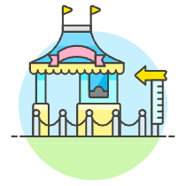 Amusement Ticket Illustration from UX Colors Set