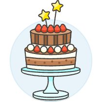 Celebration Cake 4 Illustration from UX Colors Set