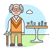 Chess Park 3 Illustration from UX Colors Set