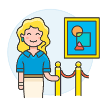 Exhibitions Museum 1 Illustration from UX Colors Set