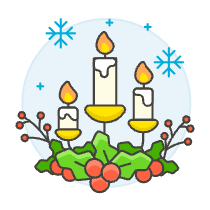 Candle Crhristmas Illustration from UX Colors Set