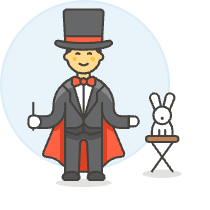 Magician Show 5 Illustration from UX Colors Set