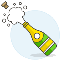 Champagne Celebration 2 Illustration from UX Colors Set