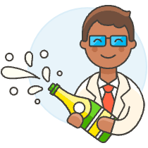 Champagne Open 1 Illustration from UX Colors Set