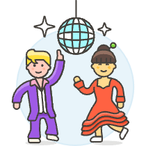 Disco Dance 1 Illustration from UX Colors Set