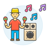 Maraca Music 3 Illustration from UX Colors Set