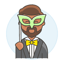 Mask Party 2 Illustration from UX Colors Set