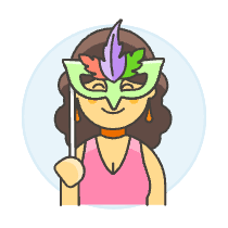 Mask Party 4 Illustration from UX Colors Set