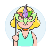 Mask Party 6 Illustration from UX Colors Set