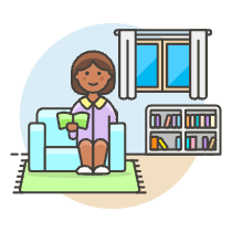 Ralex Sit Reading 2 Illustration from UX Colors Set