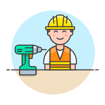 Engineer Driller 1 Illustration from UX Colors Set