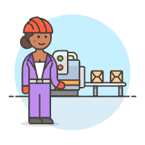 Factory Worker 6 Illustration from UX Colors Set