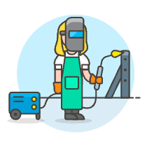 MACHINE WELDER 2 Illustration from UX Colors Set