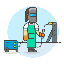 MACHINE WELDER 4 Illustration from UX Colors Set
