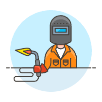 WELDING MACHINE WORKER 1 Illustration from UX Colors Set
