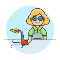 WELDING MACHINE WORKER 2 Illustration from UX Colors Set