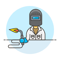 WELDING MACHINE WORKER 5 Illustration from UX Colors Set