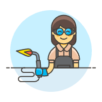 WELDING MACHINE WORKER 6 Illustration from UX Colors Set