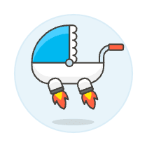 Trolley Futuristic Illustration from UX Colors Set