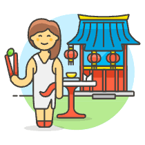 Chinese Restaurant 1 Illustration from UX Colors Set