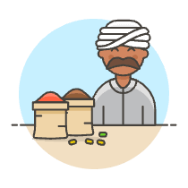 Spice Vendor 1 Illustration from UX Colors Set