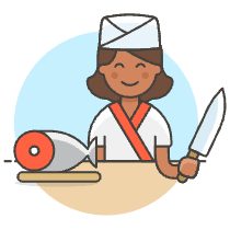 Sushi Chef 2 Illustration from UX Colors Set