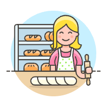 Pastry Chef 2 Illustration from UX Colors Set