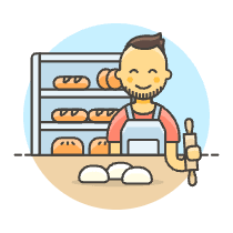 Pastry Chef 5 Illustration from UX Colors Set