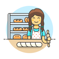 Pastry Chef 6 Illustration from UX Colors Set