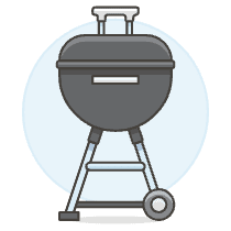 Bbq Kettle Illustration from UX Colors Set