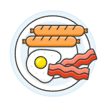 Breakfast Illustration from UX Colors Set