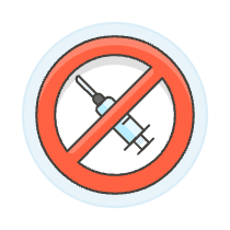 No Injection Illustration from UX Colors Set