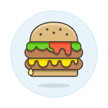 Double Meat Burger Illustration from UX Colors Set