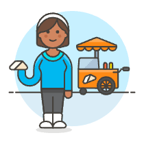 Sandwich Cart 2 Illustration from UX Colors Set