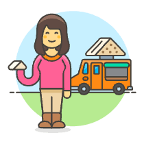 Sandwich Truck 3 Illustration from UX Colors Set