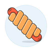 Sausage Wrap Illustration from UX Colors Set