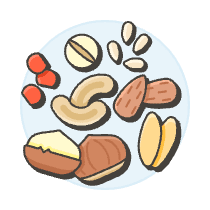 Nuts Illustration from UX Colors Set