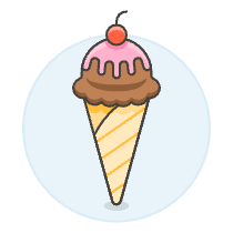 Chocolate Cone Illustration from UX Colors Set